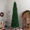12ft. Pre-Lit Slim Green Mountain Pine Artificial Christmas Tree, Clear LED Lights